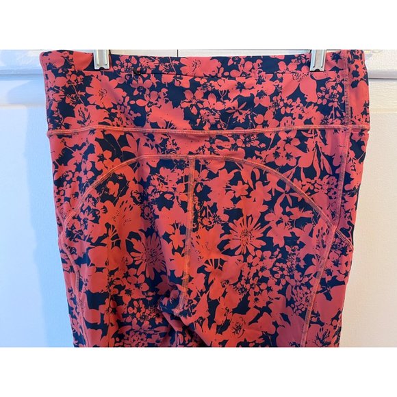 Lululemon Final Lap HR Crop Legging 23" Efflorescent Dark Canyon Onyx Blue Sz 10 - Picture 6 of 11